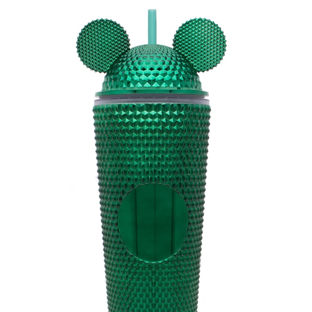 Green mickey straw cup
